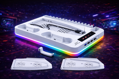 Support PS5 refroidissement et station de charge manettes